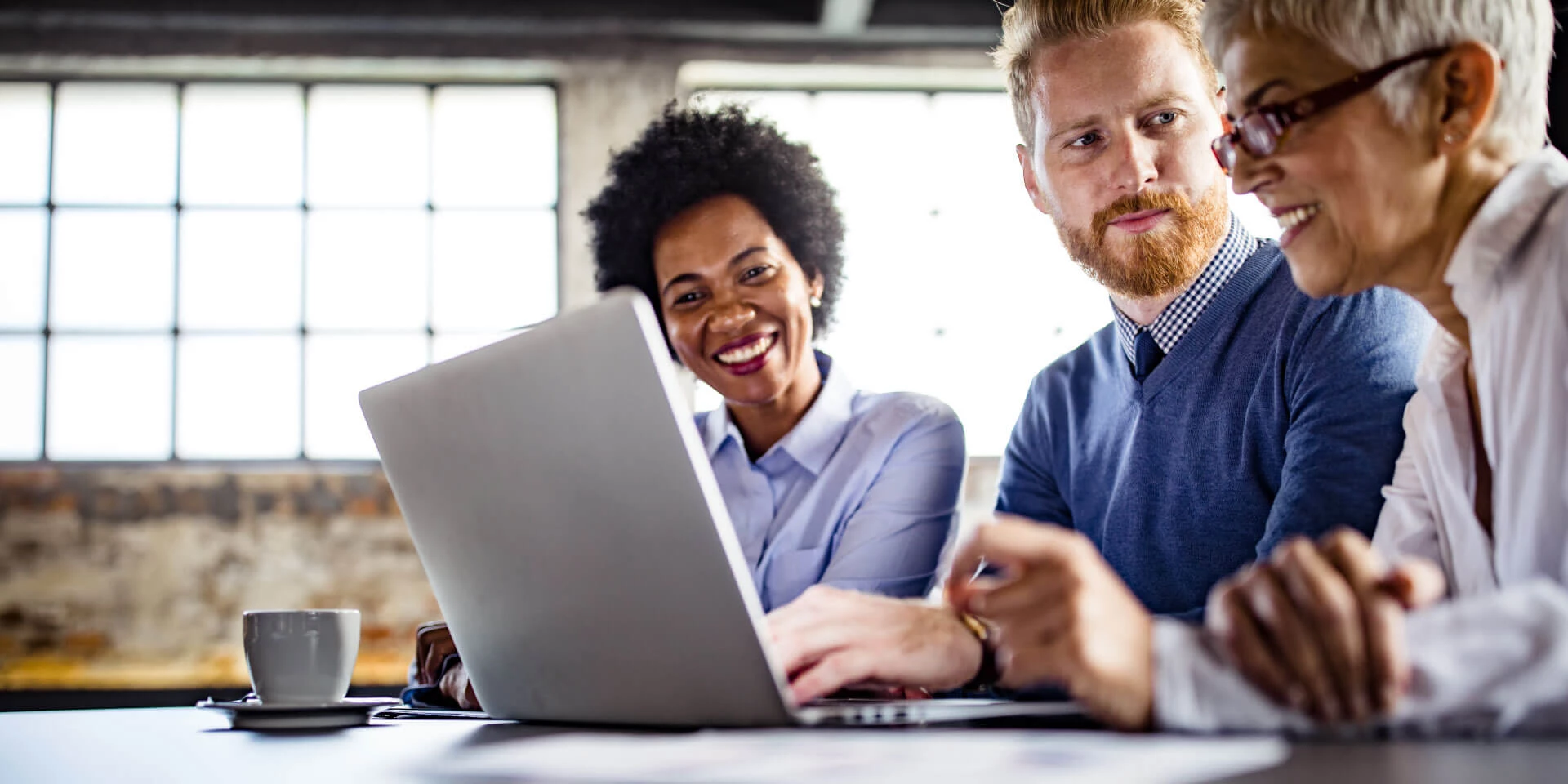 A group of colleagues sitting together for a meeting