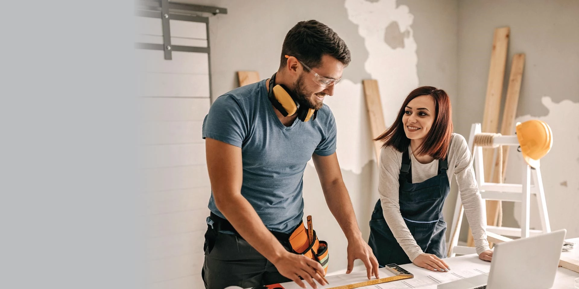 A couple updating their home