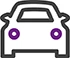 Icon illustration of a car for Auto Loans