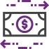 Icon illustration of money in motion for Liquidity Management services