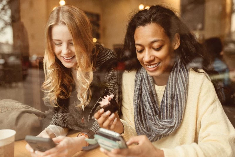 A friend sending money to another friend via Zelle