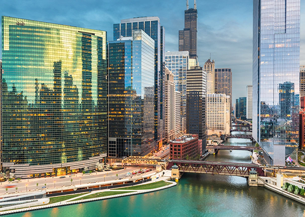 Downtown skyline picture of Chicago